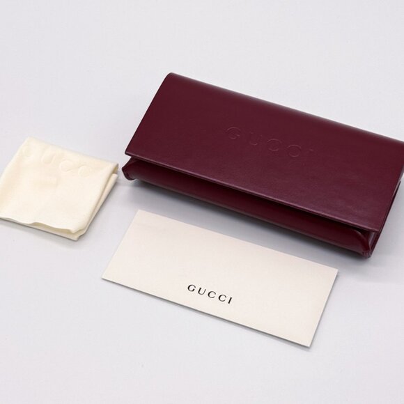 NEW GUCCI GG1860S 003 BURGUNDY/BLUE UNISEX SUNGLASSES GUCCI - Picture 12 of 12